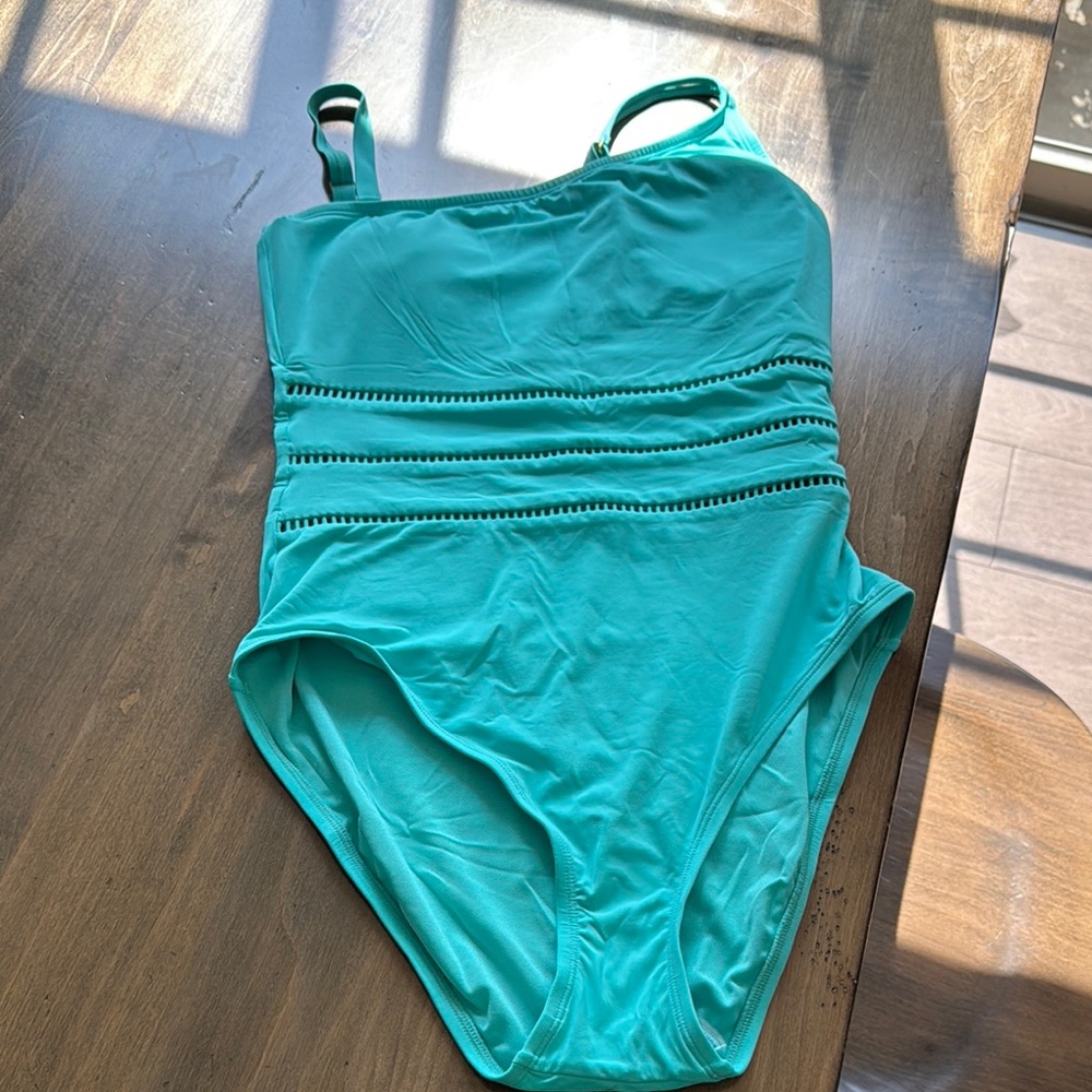 Bleu Rod Beattie Turquoise Swimwear